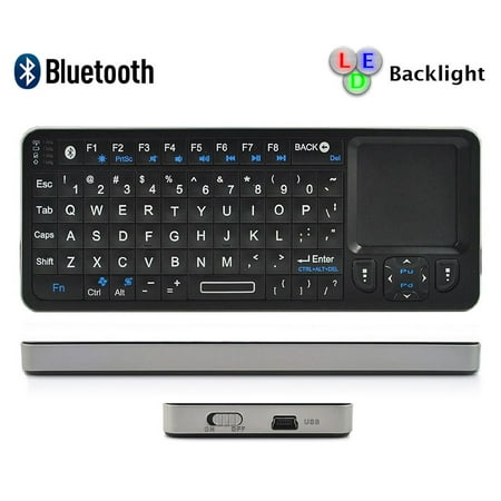 Rii Mini I6 Bluetooth Wireless Keyboard with Mouse Touchpad / Universal Infrared Remote Controller with Learning (Best Way To Learn Keyboard)