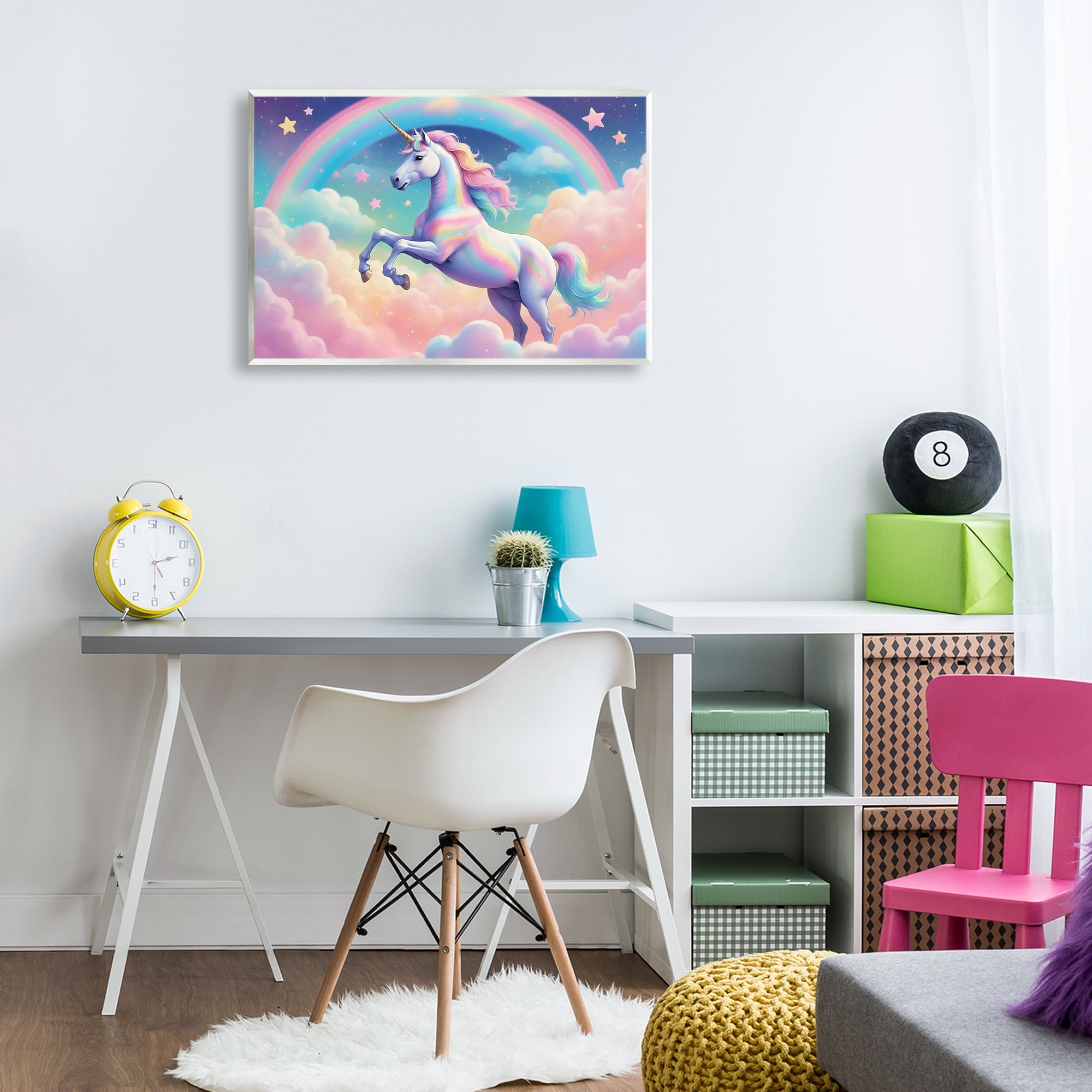 Stupell Industries Colorful Galaxy Unicorn Wall Plaque Art, design by Creative Studio