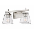 thumbnail image 2 of 2 Light Bath Vanity In Traditional Style-8.5 Inches Tall And 16 Inches Wide-Brushed Nickel Finish Z-Lite 819-2V-Bn, 2 of 2