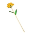 thumbnail image 3 of 24k Gold Rose Rose Real Rosed 24k Gold De Oro Baja El Tallo Rose Con Flores Con Listones Transparentes Para La Boda Aniversario Día De San Valentín Amarillo, 3 of 7