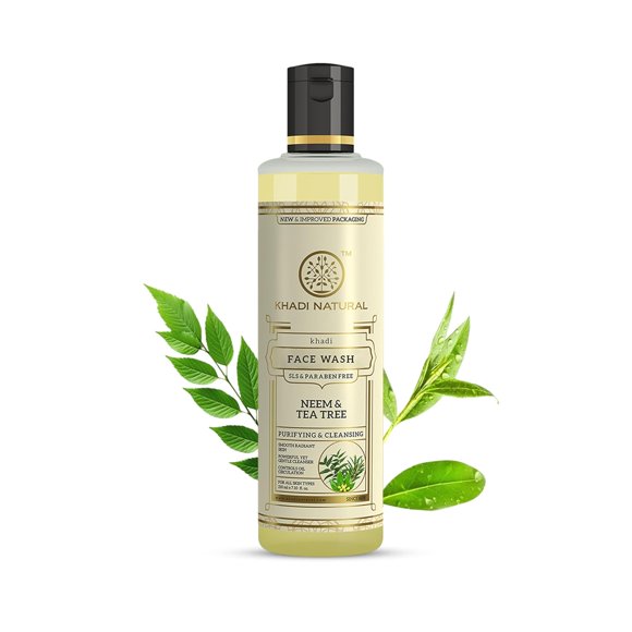 Khadi Natural Neem & Tea Tree Herbal Face Wash 210ml