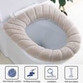 thumbnail image 2 of Cojín para asiento de inodoro para todas las estaciones, 3 piezas, anillo tejido, lavadora de inodoro gruesa, funda para asiento de inodoro, cojín para inodoro, 2 of 5