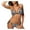 White, variant on Aayomet Bathing Suits For Women Swimwear Bikini Waist Print Hight Fashion Women Swimsuit Set Padded Push Up Swimwears Tankinis,Brown S