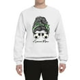 thumbnail image 3 of Messy Bun Soccer Life | Mom Life Game Day Vibes Sports Lover | Mother's Day Sports Unisex Crewneck Sweatshirt, White, XL, 3 of 5