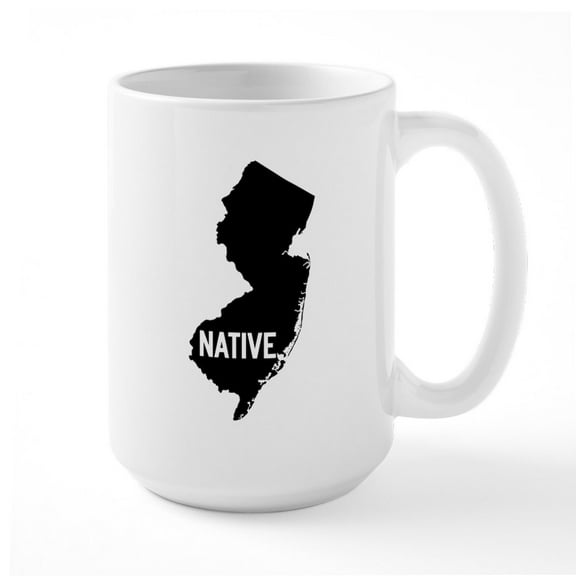 CafePress - New Jersey Native - 15 oz Ceramic Large White Novelty Mug