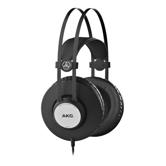 AKG Pro Audio AKG K72 Closed-Back Studio Headphones, Black, (3169H00020)