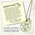 thumbnail image 2 of Blessed is She Gutsy Goodness Bronze Metal Necklace Female Adult Jewelry, 2 of 8