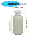 thumbnail image 3 of 6.8 oz Plastic Small Travel Shampoo Bottles, Refillable Flip Cap Squeeze Bottles for Toiletries, Leakage-proof Travel Shampoo and Conditioner Container, 3 of 5