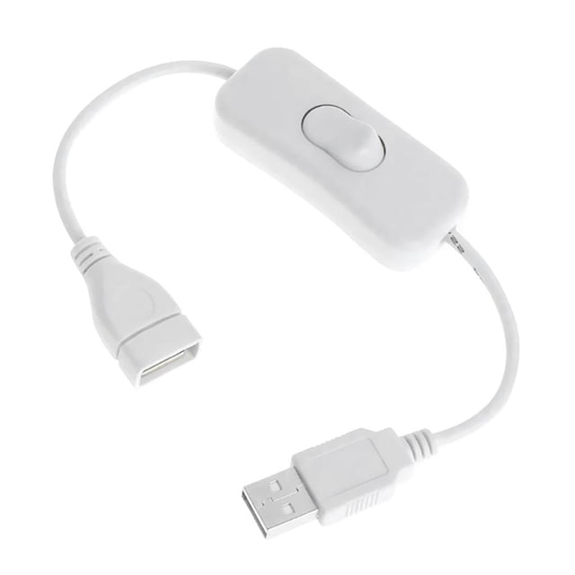 Cable USB 2.0 A macho a extensor de extensión hembra con interruptor encendido apagado Sunnimix Cable de cargador USB