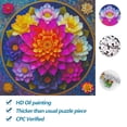 thumbnail image 4 of Mandala Puzzle Bgraamiens de 1000 piezas con gotas de agua florales, 4 of 6
