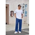 thumbnail image 3 of EKOUAER Men's Pajama Pants Plaid Pj Lounge Pants Soft PJ Bottoms with Pockets & Drawstring, 3 of 5