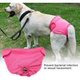 thumbnail image 3 of Rosa - Pañal para perro, 1 pieza, talla 42-60cm, pañal higiénico suave y cómodo, pañal para cachorro, 3 of 5