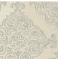 thumbnail image 5 of SAFAVIEH Glamour Georgene Damask Area Rug, Ivory/Silver, 6' x 6' Square, 5 of 6