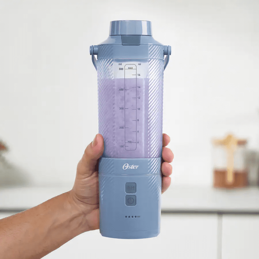 Oster GoMAX Portable Blender, Smoothie Blender, Personal Blender, Morning Haze Blue