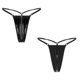 thumbnail image 3 of Lencería de látex de charol para mujer, ropa interior con efecto mojado, entrepierna con cremallera, espalda en T, tangas, cintura baja brillante, bragas abiertas en el trasero, 3 of 5