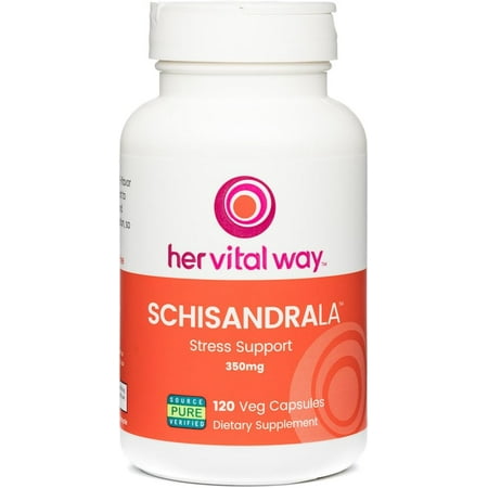 her vital way | SchisandraLa™ Adaptogenic Stress Support | 120 servings | Systemic Stress Management & Adrenal Support