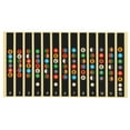 thumbnail image 2 of Fingerboard Decals Frets, Guitar Accessories Sticker For Beginner Learner  For Acoustic Guitars For Electric Guitars Black,Transparent, 2 of 8