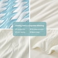 thumbnail image 5 of Seersucker Cooling Comforter Twin Size, Q-Max>0.45 Reversible Lightweight Cooling Blanket, Breathable Silk Smooth Summer Bedding Quilt for Hot Sleepers Night Sweats Cream White, 5 of 5