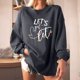 thumbnail image 2 of Sudadera extragrande de lana de manga larga con cuello redondo y estampado navideño para mujer Fridja  ghj987+4578, 2 of 8