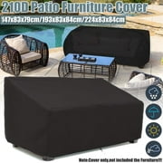 3 Sizes Outdoor Patio Furniture Cover Oxford Sofa Protection Patio Rain Snow Dustproof Furniture Covers