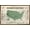 Bronze Framed Version, variant on Jurassic World: Dominion - North American Dinosaur Map Wall Poster, 22.375" x 34"