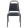 thumbnail image 2 of NPS 9100 Series 32" Modern Vinyl Upholstered Stack Chair in Midnight Blue, 2 of 4