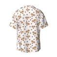 thumbnail image 2 of Vsdgher Labrador Retriever Dog Print Men's Wrinkle Free Untucked Cuban Shirt Business Casual Button Down Shirts Short Sleeve Shirt, 2 of 7