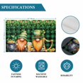 thumbnail image 6 of St. Patrick's Day Placemats Set of 4, Lucky Shamrocks Harp Beer Farmhouse Plaid Placemats for Dining Table, Place Mats for Kitchen Tabletop, Waterproof Wipeable Dining Table Mats Set, 6 of 9