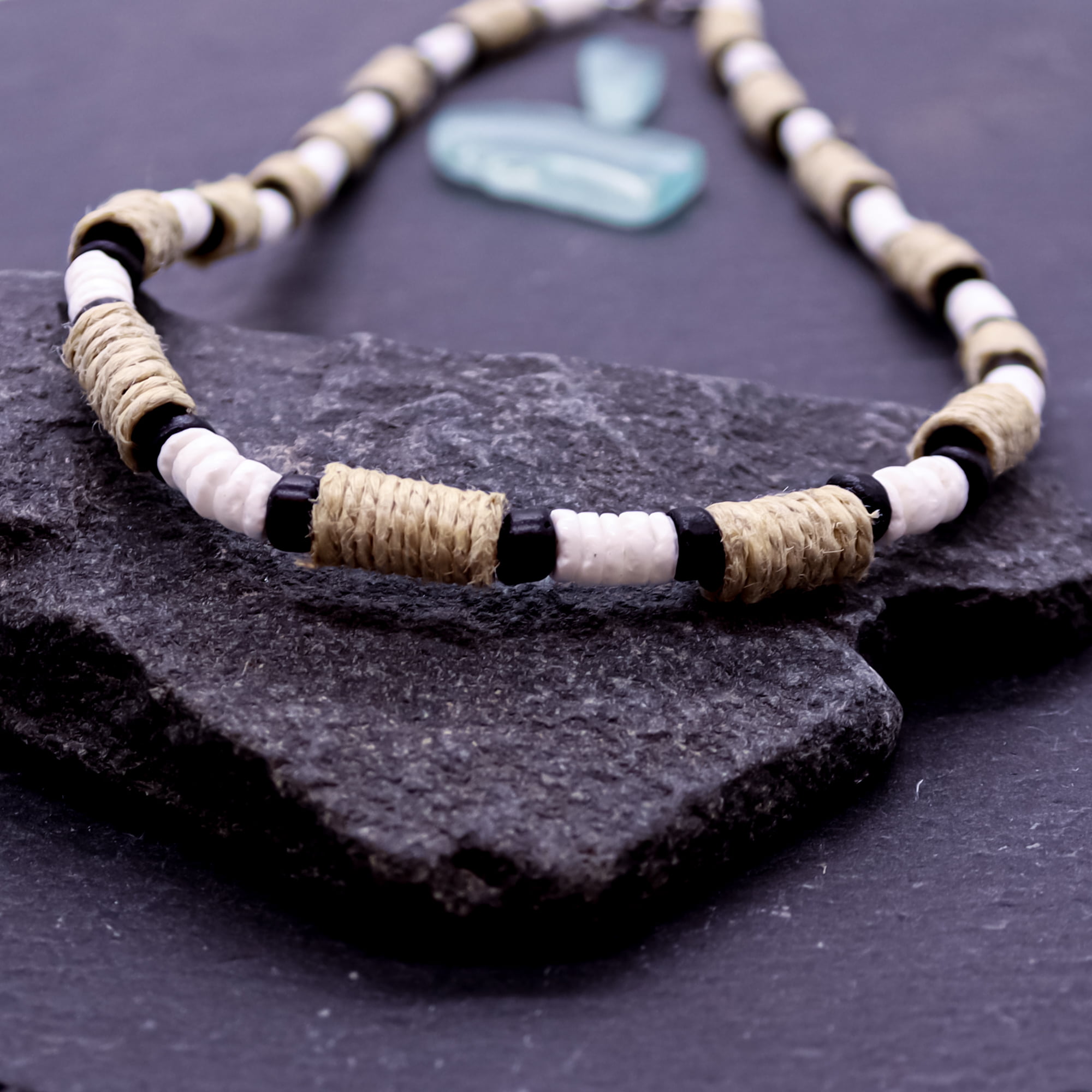 Wave Surfer Coconut Shell Necklace – Shop One Heart
