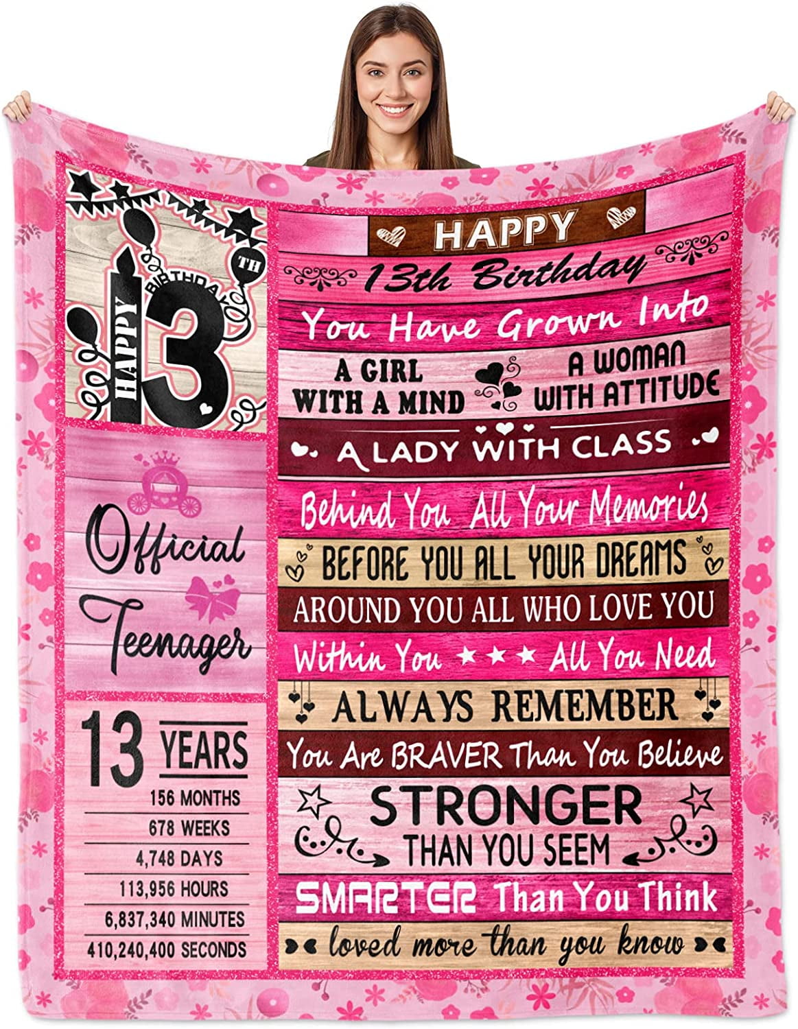 16th Birthday Gifts for Girls - Sweet 16 Gifts for Girls - 16 Year Old Girl birthday Gifts - Sweet Sixteen Gifts for Daughter Bestie Sister - 16th Birthday Gift Ideas Blankets 60X50 Inch - Walmart.com