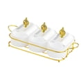 thumbnail image 2 of Luzkey Dried Fruit Plate Wedding Decor Candy Nuts Dish for Home Holiday Dining Room White L, 2 of 8