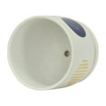 thumbnail image 5 of Sagebrook Home 8" Funky Planter With Saucer, White, Round, Ceramic, Contemporary, 7"H, Geometric, 5 of 9