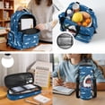 thumbnail image 2 of KUIFORTI Blue Shark Lunchbox and Bookbag Kid Backpack Set of 4 Cool Boys Backpack Lightweight for Elementary Students Primary Middle School Back to School Gifts Pencil Bags Water Bottle Sleeve, 2 of 7