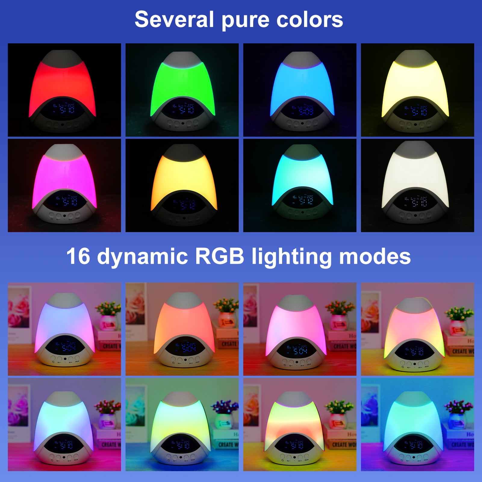 White Noise Sound Machine: 10-in-1 Sound Machine for Sleep with Alarm Clock, Night Light & Star Projector, Noise Machine with 16 Soothing Sounds, Timer, Remote Control, Temperature Monitor