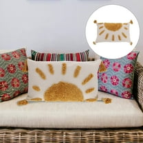 HEMOTON Cute Throw Pillow for Couch Bed Decorative Lumbar Cushion for Living Room Bedroom Unique Home Decor Trendy Sofa Bed Pillows