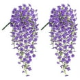 thumbnail image 6 of Fankenuo Lifelike Artificial Eucalyptus Violet Flowers - Perfect for Any Decor! Blue + Yellow, 6 of 9