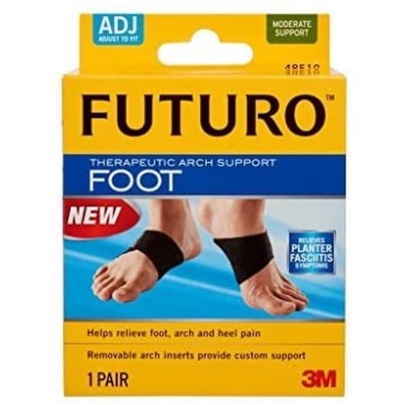FUTURO Therapeutic Arch Support, Moderate, Customizable Support, 1 pair(Pack of 4)
