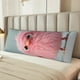 thumbnail image 2 of Balery Adorable Pink Fluffy Birds Funda Protectora para Almohada Corporal de Algodón Hipoalergénico con Cierre(55 x 21 pulgadas), Almohadas No Incluidas, 2 of 5