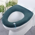 thumbnail image 6 of Heated Toilet Seat Soft Toilet Seat Cover - Thick Fleece Toilet Seat Warmer Cover - Reusable Machines Washable Easys To Install, 6 of 6