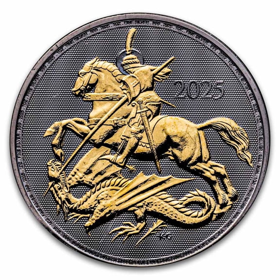 2025 GB 1 oz Silver Golden Enigma St. George and the Dragon