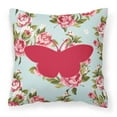 thumbnail image 2 of Carolines Treasures Butterfly Roses Square Decorative Outdoor Pillow, 2 of 2