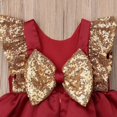 thumbnail image 3 of Jolies Enfants Bébé Fille Robe Formelle Backless Noeud Paillettes Robe de Princesse de Fête 1-6T, 3 of 5