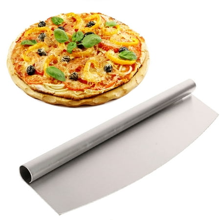 Meigar Stainless Steel Pizza Cutter 14 inch Blade Rocker Style Professional Slicer,Best Way To Cut Pizzas And (Best Way To Cut Hardibacker)