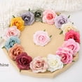 thumbnail image 5 of D-GROEE 30Pcs/Set Fake Flower Heads Wholesale for Crafts Silk Rose Flower Head Faux Silk Artificial Flowers for Wedding Decoration DIY Decorative Wreath Party Festival Home Decor, 5 of 5
