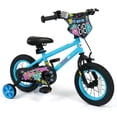 thumbnail image 1 of Costway Vélo pour Enfants 12 Pouces avec Roues Stabilisatrices, Double Main, Freins à Rétropédalage, Siège Ajustable Bleu Marine, 1 of 10