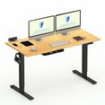 thumbnail image 2 of Flexispot 55"x28" Erogonomic Home Office Height Adjustable Standing Desk Bamboo Desktop Computer Desk, 2 of 9