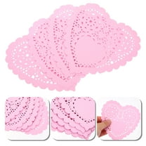 HEALEEP 100Pcs Table Placemats Doilies Paper Doilies for Serving Trays 5.5x5.5in