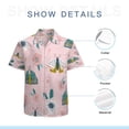 thumbnail image 7 of High Quality Hawaiian Shirts for Men Short Sleeve Aloha Beach Shirt Floral Summer Casual Button Down Shirts Blouses ZHZYVX, 7 of 7