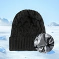 thumbnail image 2 of Beanie for Women Beanie Hats for Women Knit Hat With Satin Winter Warm Ribbed Cabled for and Cold Weather Ear, 2 of 3