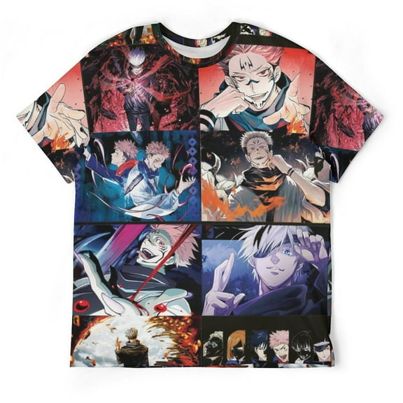 Art Anime Jujutsu Kaisen Unisex Short-sleeve Shirt For Men Women Novelty 3D Print T-Shirt Soft Comfortable Tee Shirts
